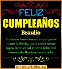 GIF Frases de Cumpleaños Braulio